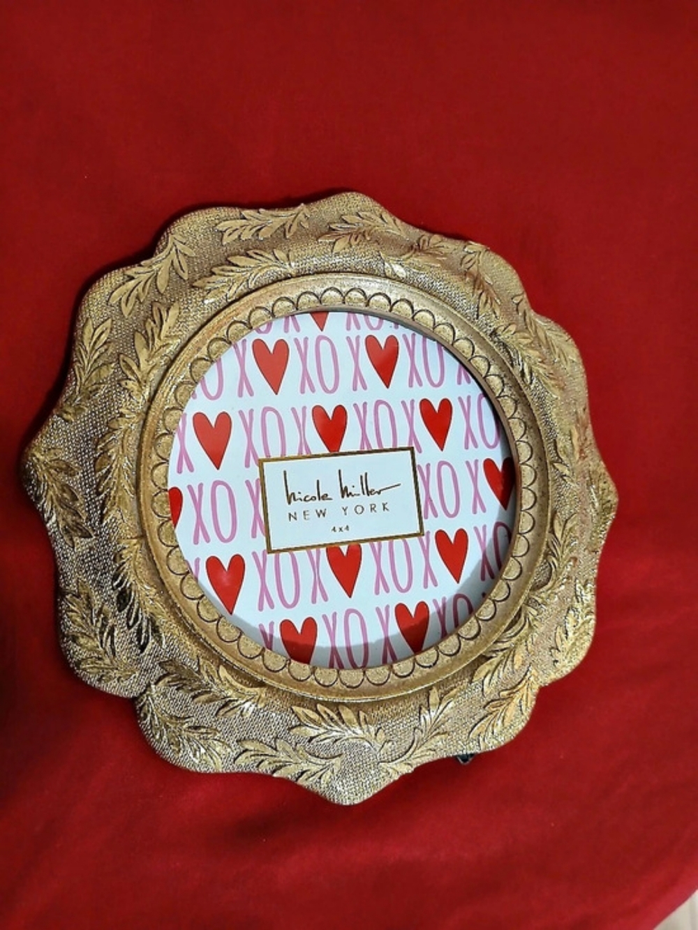 Nicole Miller New York 4x4 Gold Picture Frame